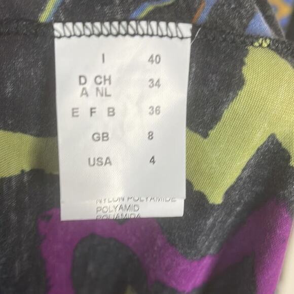 Missoni Abstract‎ V-Neck Bell-Sleeve Dana Dress Size 4 - Picture 8 of 12